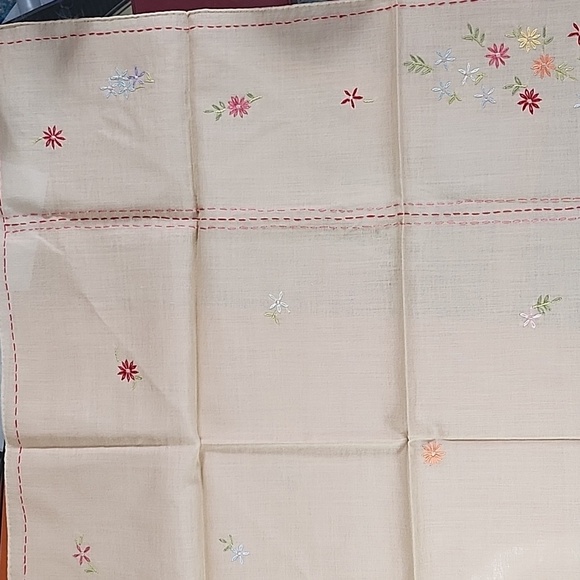 Vintage Handkerchief Cotton handmade embroidery - Picture 4 of 7